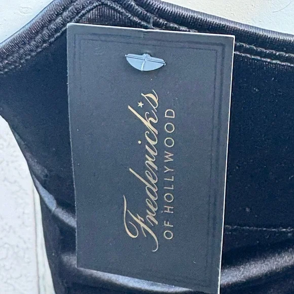 Frederick's of Hollywood Black Satin Bodysuit - Picture 2 of 8